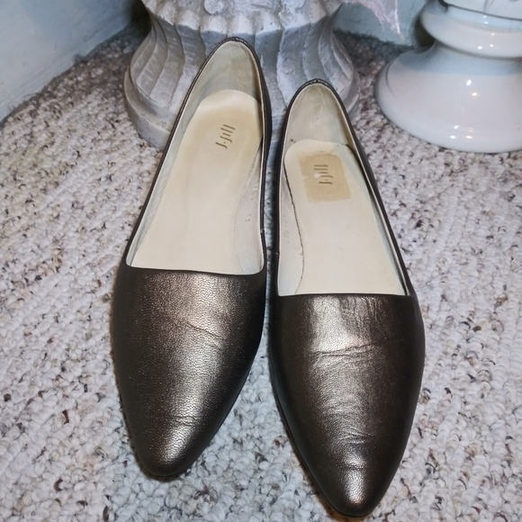 J. Jill Gold Metallic Pointed Toe Flats - Picture 2 of 9